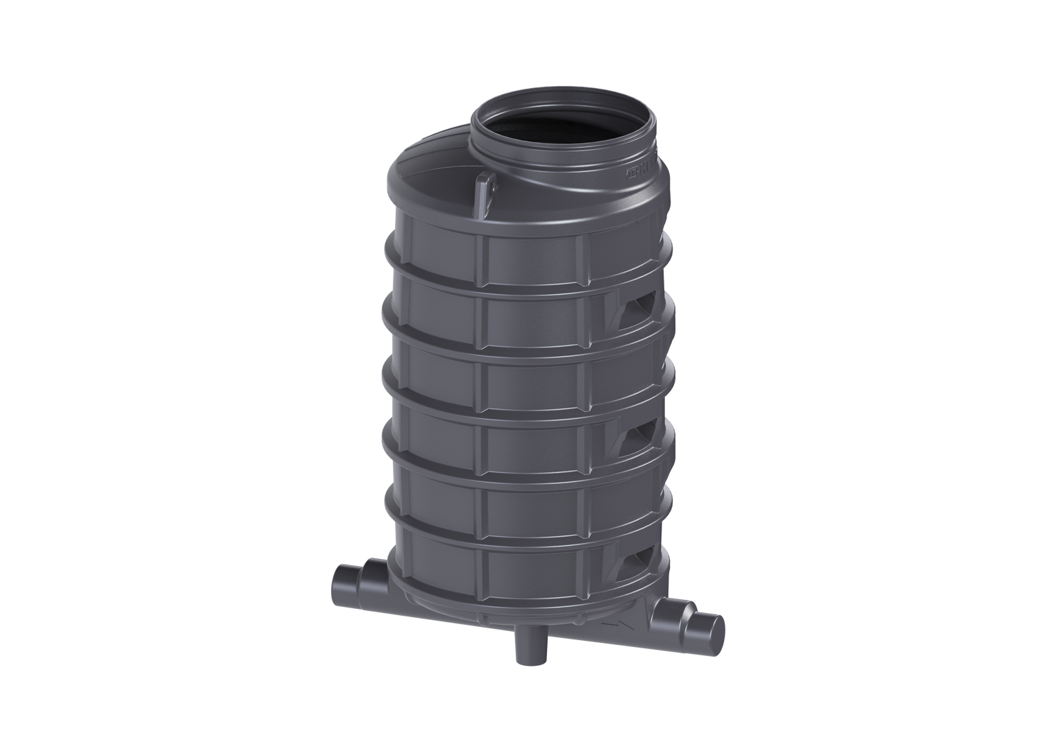 KESSEL-Standardschacht GT LW1000 H: 2070,DN150/200,1 Zulauf,li.,45 Grad