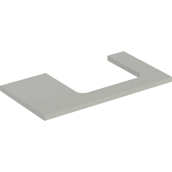 Geberit ONE WT-Platte, Ausschnitt re, für AWT 90x3x47cm, greige matt