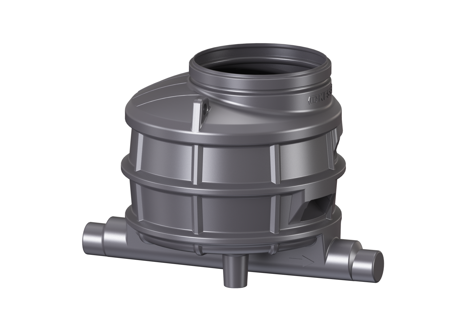 KESSEL-Standardschacht GT LW1000 H: 1070,DN150/200,1 Zulauf,li.,45 Grad