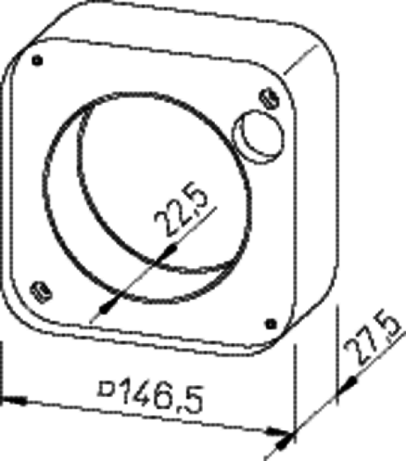 Helios MF 90 Montageflansch zu Minilüfter