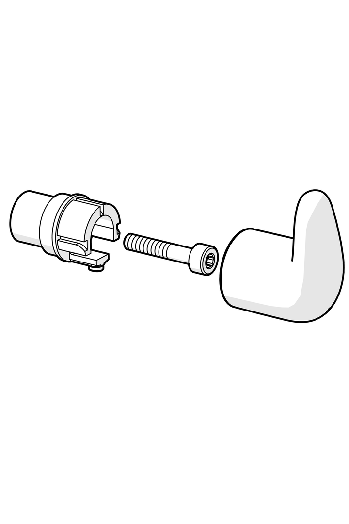 Hansa Temperaturregelung Griffgehäuse HANSA 59914100 chr Hansa Temperaturregelung Griffgehäuse HANSA 59914100 chr