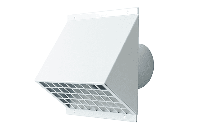 Kermi x-well Wetterschutzgitter NW 125, Aluminium, weiß lackiert