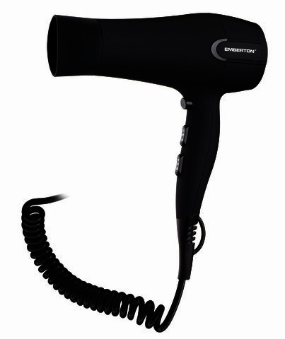 HEWI Haartrockner matt schwarz mit EU-Stecker