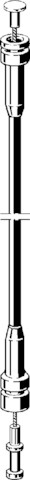 Viega Bowdenzug 6165-152 in 1650mm Kunststoff schwarz