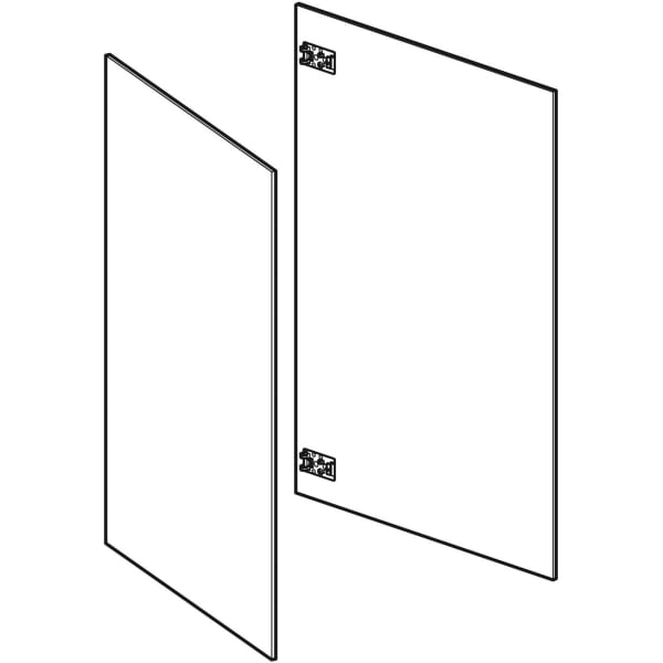 Geberit Set Türen kurz, für Geberit ONE Spiegelschrank B:75cm Geberit Set Türen kurz, für Geberit ONE Spiegelschrank B:75cm