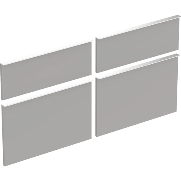 Geberit Set Schubl. Front für iCon US für DWT Breite 120 cm, platin (4 St.)