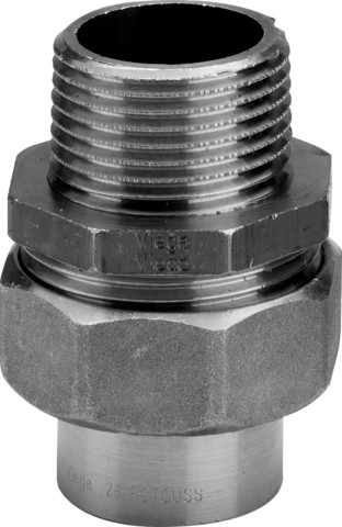Viega Rohrverschraubung 94343G konischdichtend in 15mm x R1/2 Rotguss