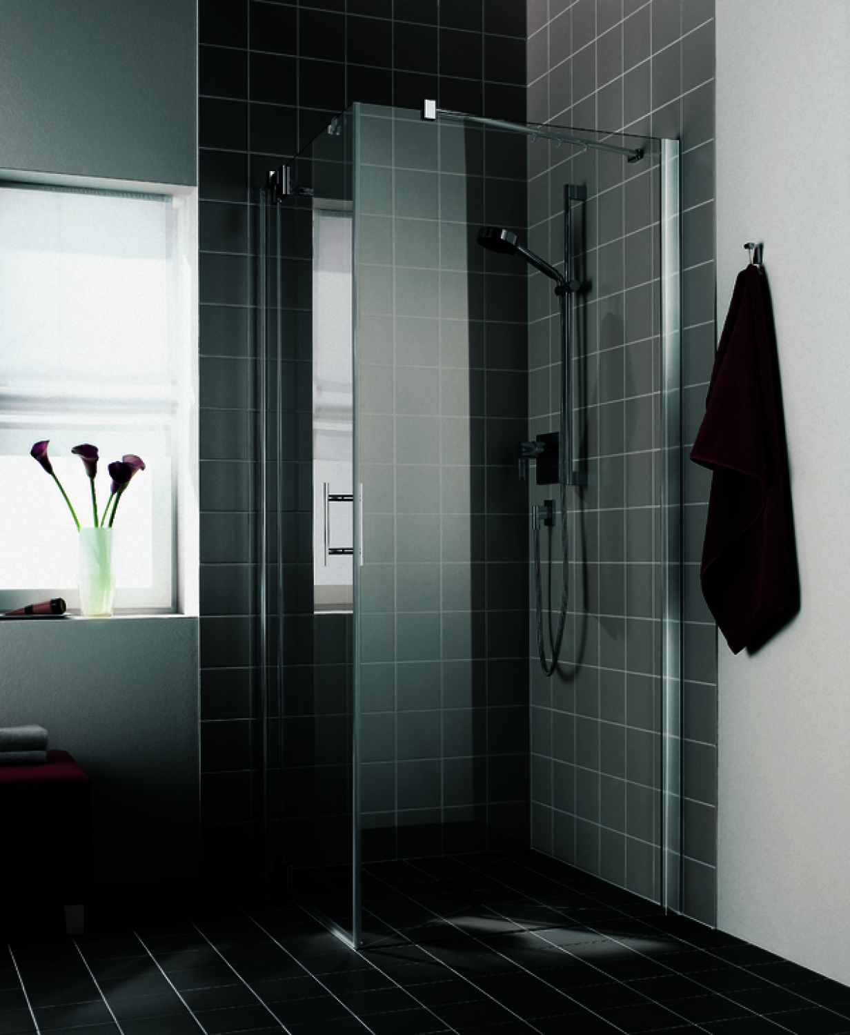 KR Kermi Seitenwand Filia XP TWD 0830x 1850 GAK: 785-810 SIHG ESG klar