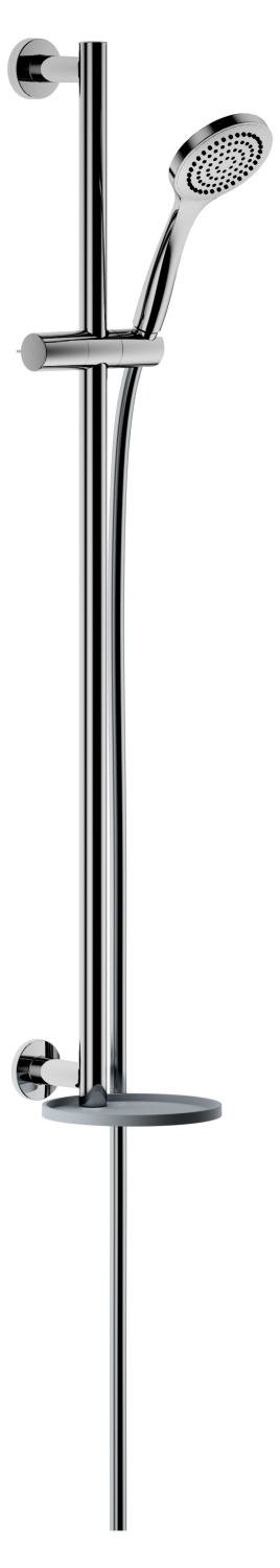 KEUCO Brause-Set IXMO 59587, mit Ablage weiß, rund, verchromt