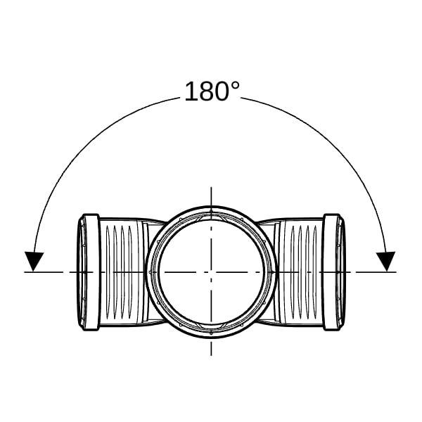 Geberit Silent-PP Abzweig 87,5Gr zweifach d125/110