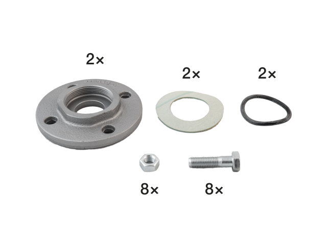 BIRAL Zubehör HLKKS Gewindeflansch Z29, 2"xDN40, 30mm (2x15)