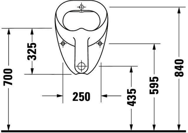 DU Design Classics Urinal Bill, Zul.v.h. absaugend, o.Deckel, o.Fliege, weiß