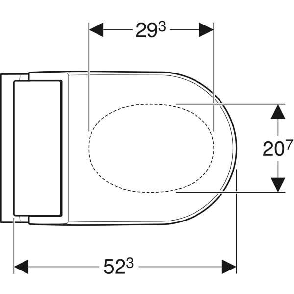 Geberit Geberit AquaClean Tuma Comfort WC-Komplettanlage Stand-WC, Glas weiß