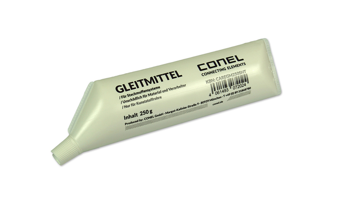 CONEL Gleitmittel 250 g für Kunststoff-Steckmuffen-Systeme CONEL Gleitmittel 250 g für Kunststoff-Steckmuffen-Systeme