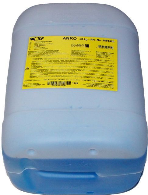 Wolf Wärmeträgerflüssigkeit ANRO 30kg Sole-Flüssigkeit (Fluid) Wolf Wärmeträgerflüssigkeit ANRO 30kg Sole-Flüssigkeit (Fluid)