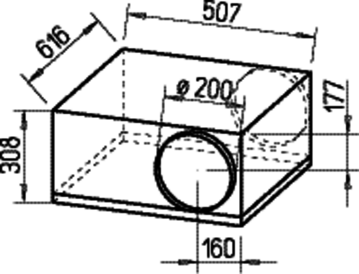 Helios SB 200 D SILENTBOX Rohrventilator, 1 PH schallgedämpft