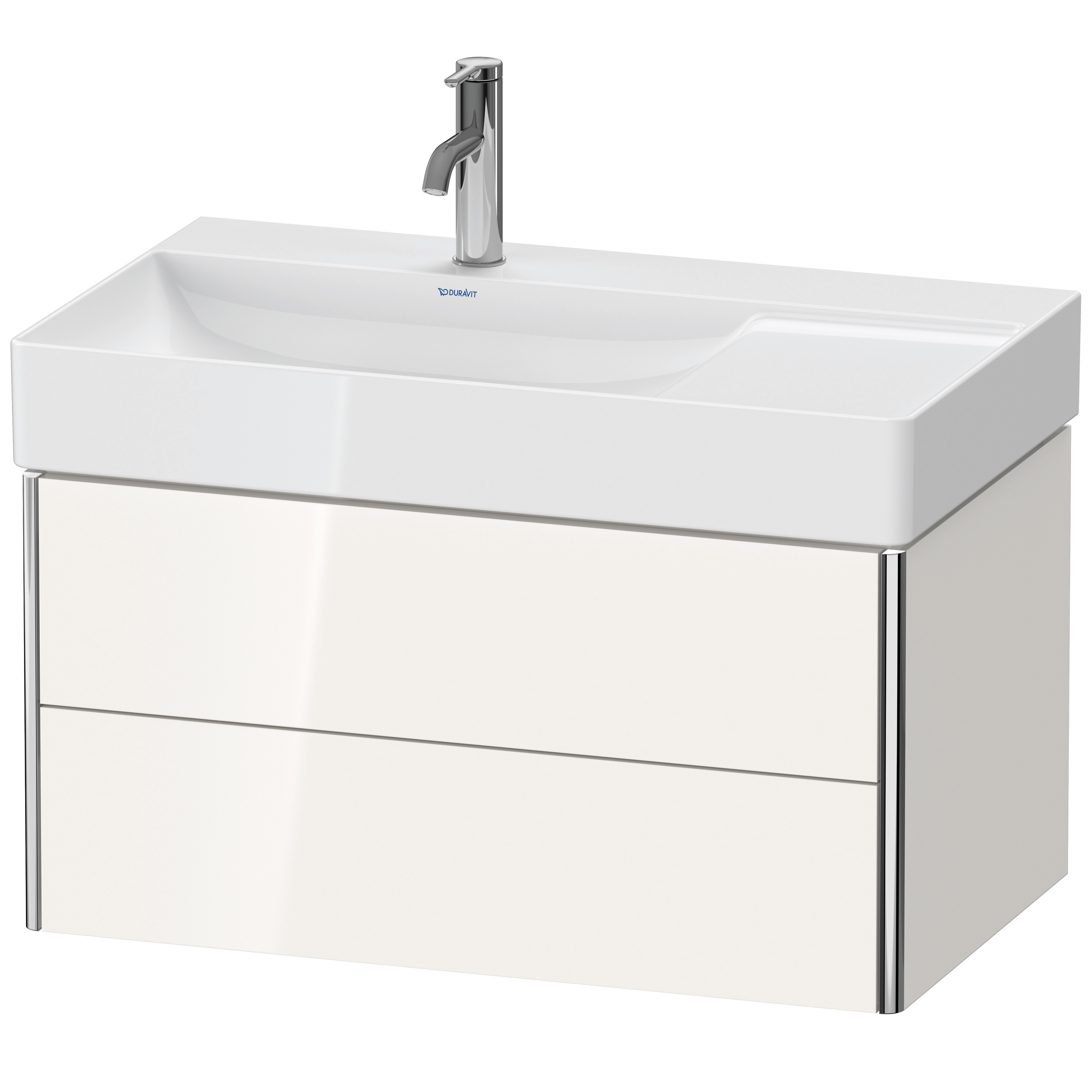 Duravit WTU XSquare wandh.,397x784x460mm 2Schubkästen,weiß hgl