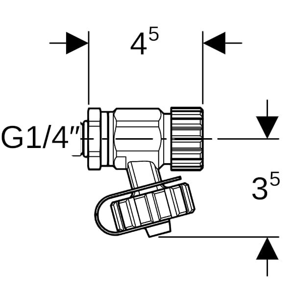 Geberit Entleerventil G1/4