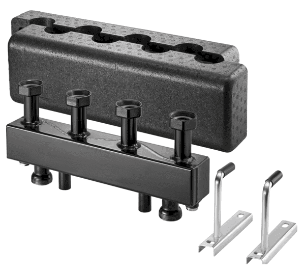 OVENTROP-Verteilerbalken für Regumat DN 25, für 5 Heizkreise, Stahl
