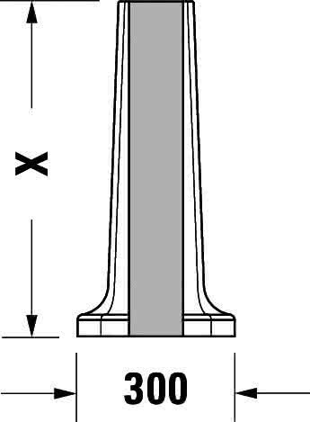 DU Standsäule 1930 für 043880 und 043870, weiß