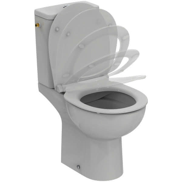 IS WC-Paket Eurovit m.Standtiefspül-WC Spülkasten Zulauf oben und WC-Sitz Weiß