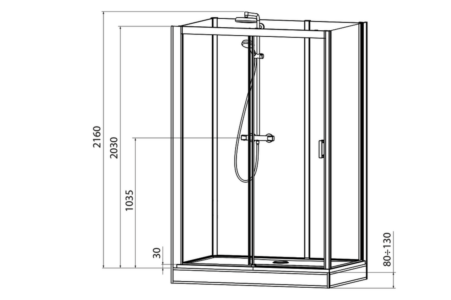 Roth Komplettdusche Vinata Spirit Eck Hoch weiß 1360x677 ESG Flow
