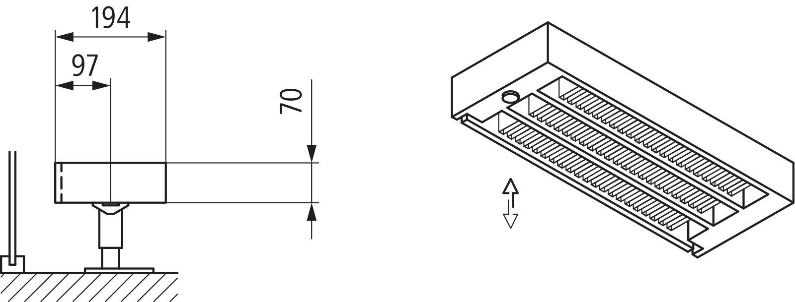 Kermi Kon m. Str. Typ33 BH70x194x1600mm QN1152, weiß, 6bar, m. Abd, AB 12
