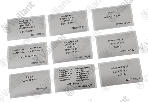 Vaillant Umstellsatz, P -> E/LL Vaillant-Nr. 0020046467