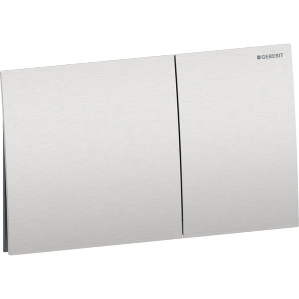 Geberit Sigma70 BetPl., eckig, f. 2-Mengen-Sp gebürstet, Etc