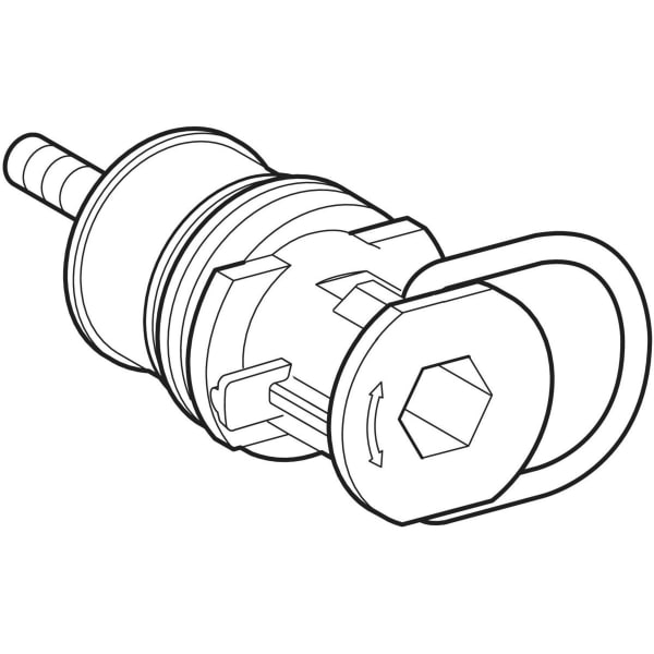 Geberit Filterhalter mit Drosselschraube UR-Strg. mit elektronischer Sp-Ausl.