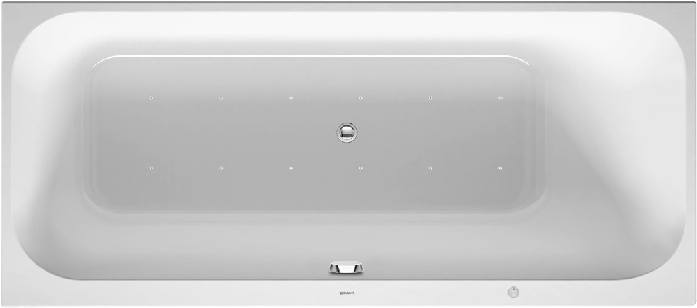 Duravit Whirlwanne Happy D.2 1700x750mm Einbauv.,R-Schräge re. Air-System, weiß
