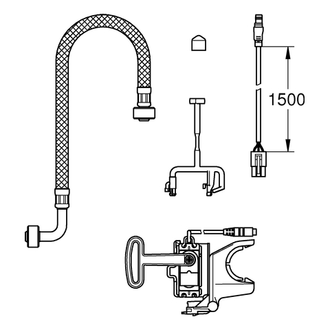GROHE Install.-Set GROHE Sensia Arena 46944_1 für automat. Spülung/Vorspülung