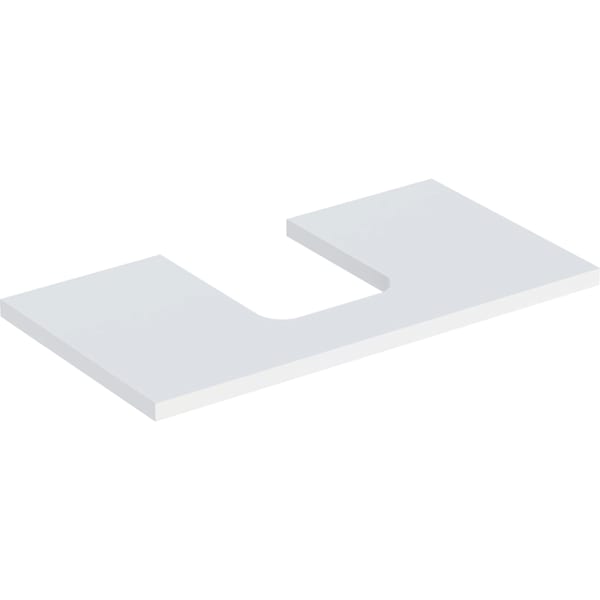 Geberit ONE WT-Pl. Aus mi. f. AWT Schalenform 90x3x47cm, weiß matt