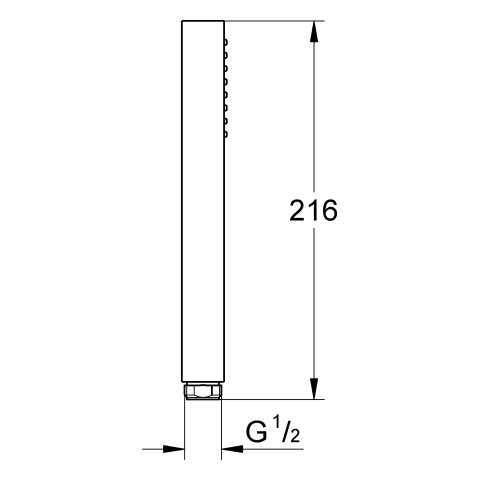 GROHE Handbrause Rainshower Aqua Cube Stick 26885 1 Strahl 9,5l warm sunset