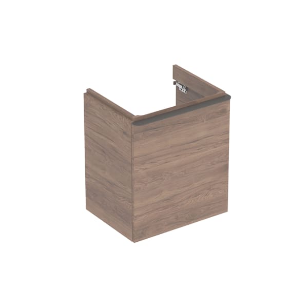 Geberit Smyle US für WT, eckig, m. 1 Tür li 53,6x61,7x43,3cm, Nussbaum