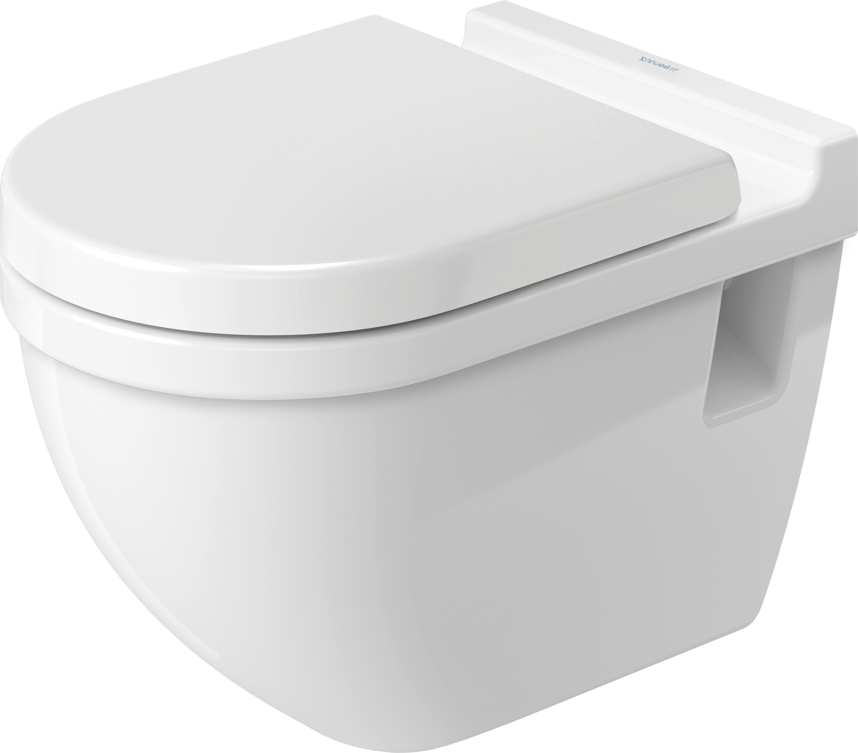 DU Wand-WC Starck 3 Comfort 545 mm Tiefspüler, Sitzhöhe +50 mm, weiß