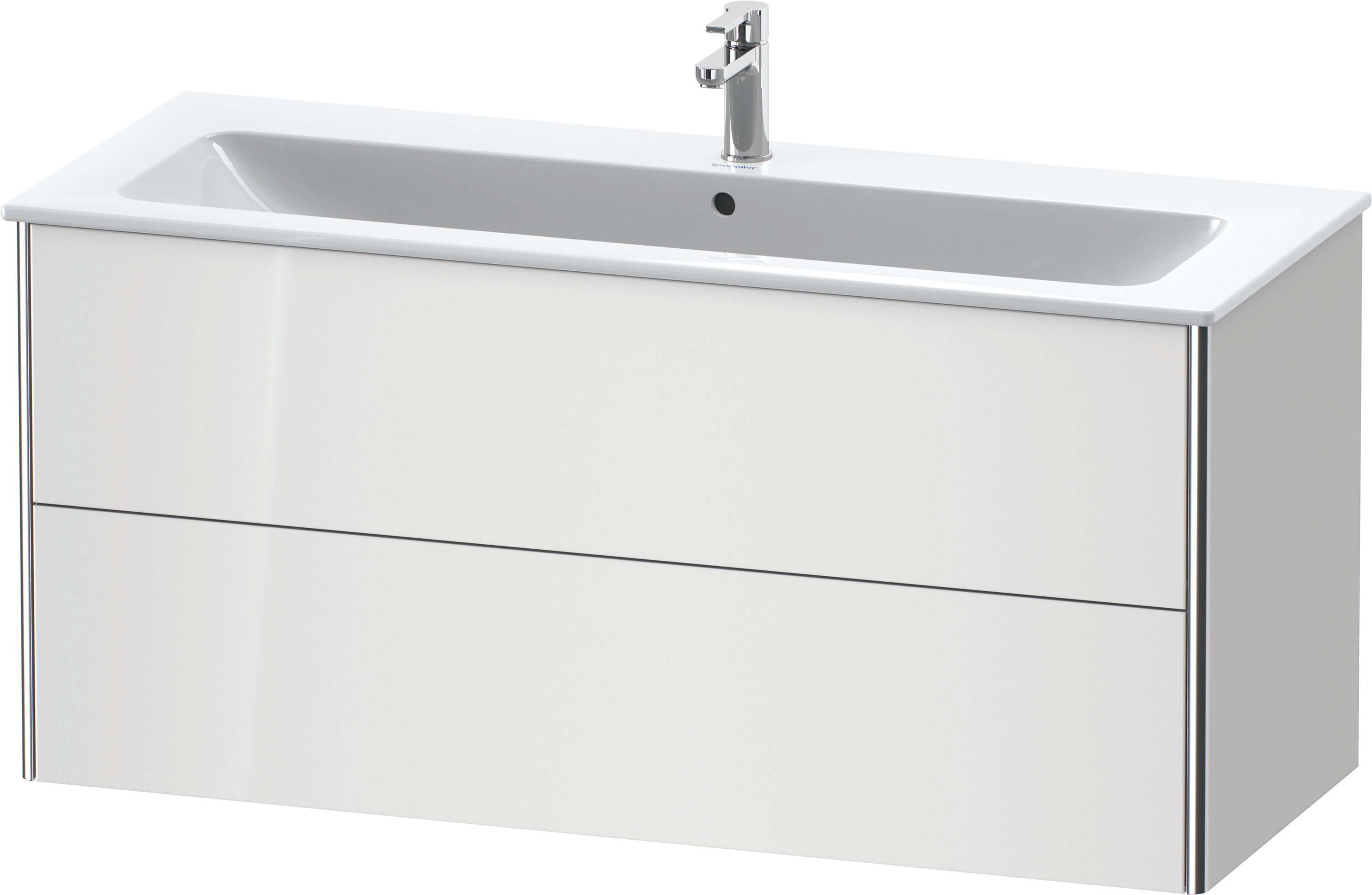 Duravit WT-Unterbau XSquare, 2 Schubkästen 560x1210x478mm, Weiß Hochgl.