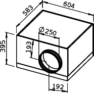 Helios SB EC 250 SILENTBOX Rohrv.schallged. EC 1-PH 50/60Hz regelb.