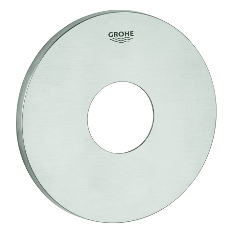 GROHE Rosette 48428 rund für EHM-Fertigmontagesets supersteel