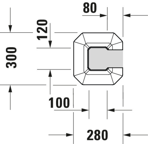 DU Standsäule 1930 für 043880 und 043870, weiß WonderGliss
