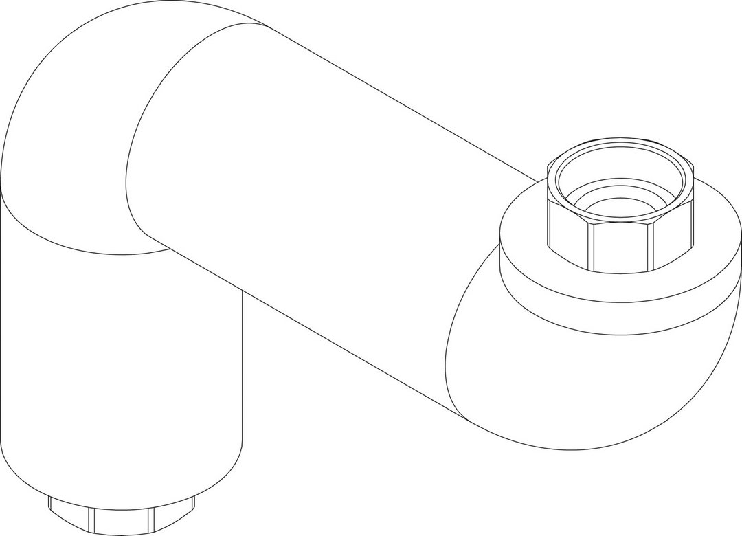 BOSCH Ersatzteil TTNR: 8738804080 Anschlussrohr VK DN25 G1 1/4 V2 everp
