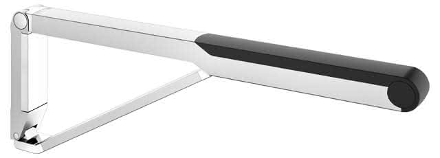 KEUCO Stützklappgriff WC AXESS 35003, 700mm si.-elox./sw