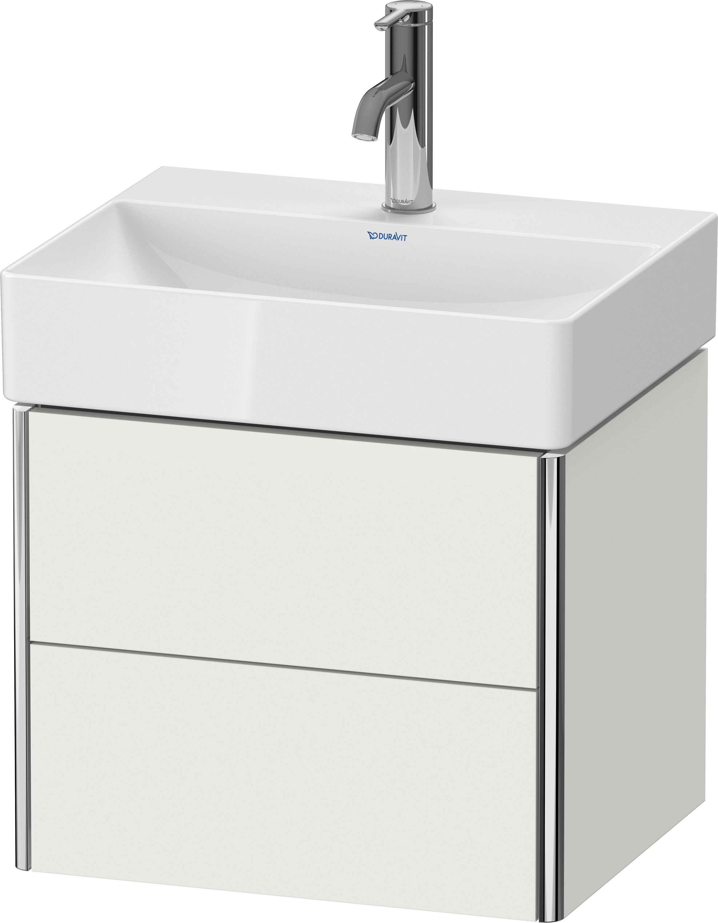 Duravit WTU XSquare wandhängend, 2 Schubk. 397x484x390mm, Nordic Weiß Sdm.