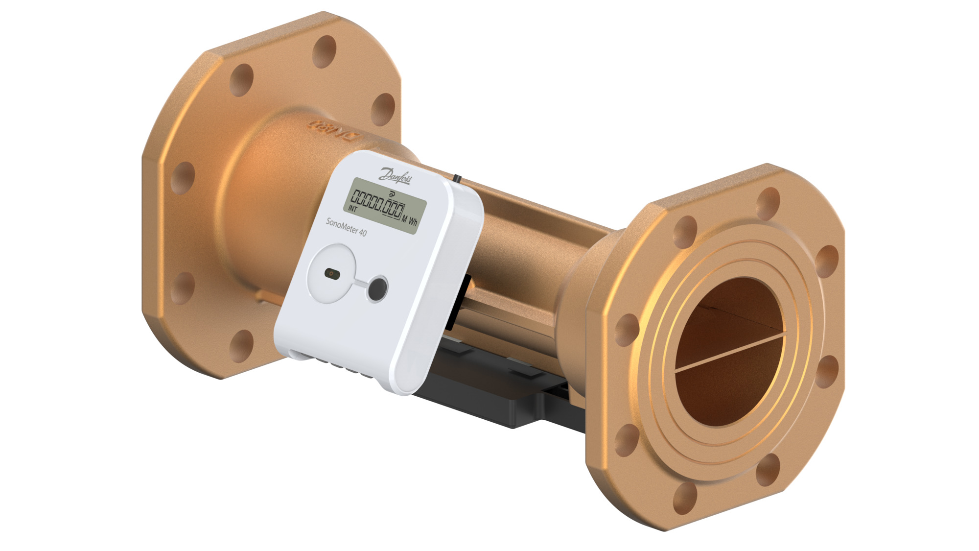 Danfoss Wärme-/Kältezähler SonoMeter 40 QP40 DN80 RL PN25 230V Mbus Pu IP65 MWh