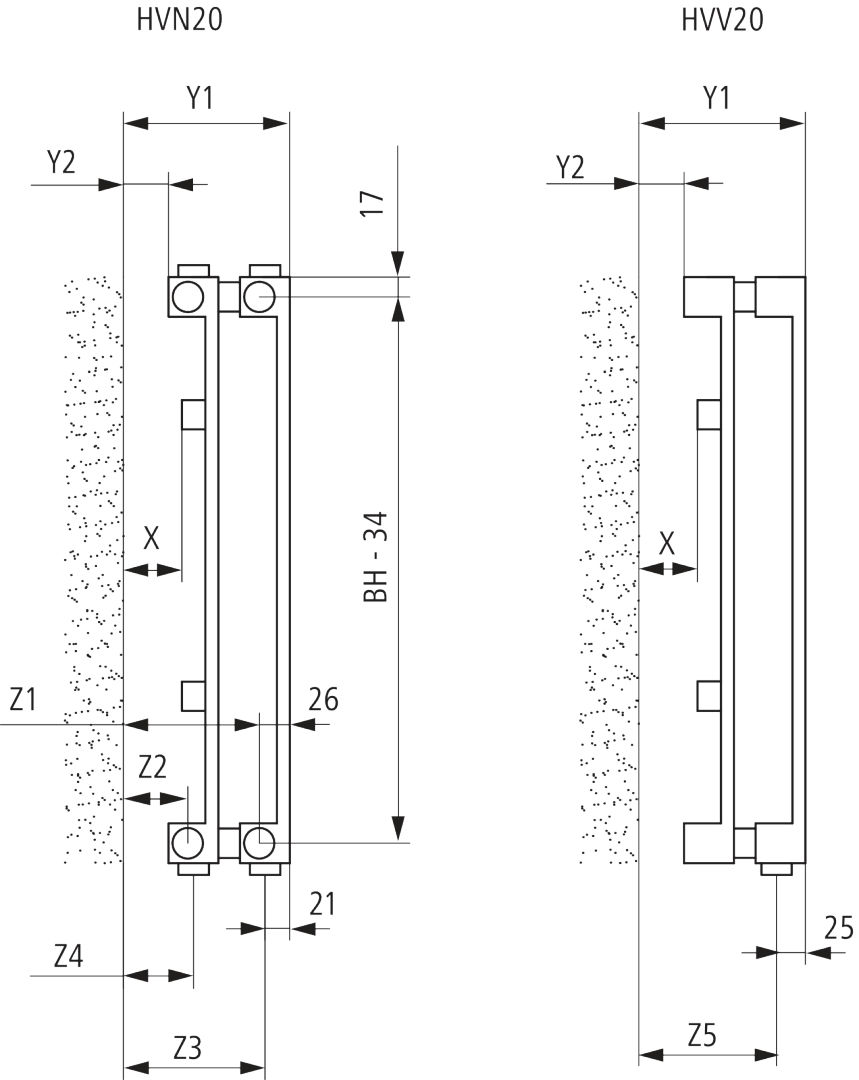 Kermi Heizwand HVN Typ22 BH2000x122x630 QN2652, RAL9016, 6 bar, ANB12