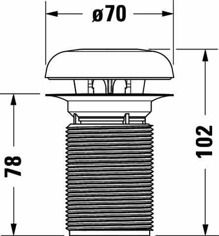 DU Geruchsverschluss inkl. Key-Ring für Urinal 280830