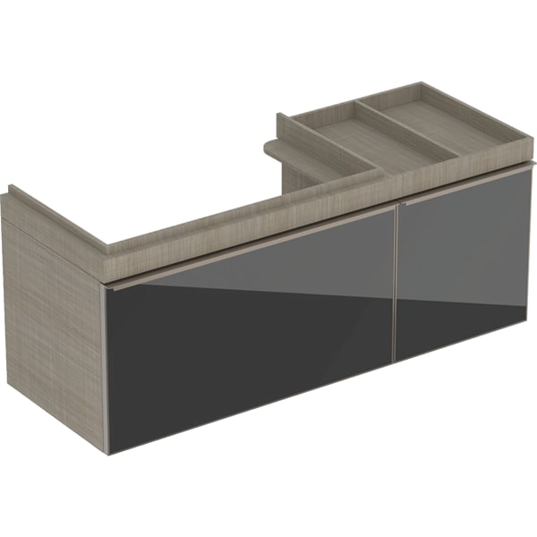 Geberit Citterio US f. WT, 2 Schubl. Ablg. re 133,4x55,4x50,4cm, Eiche graubraun Geberit Citterio US f. WT, 2 Schubl. Ablg. re 133,4x55,4x50,4cm, Eiche graubraun