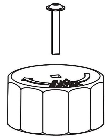 Gruenbeck Verstellkappe mit Feststellschraube zu MX (B)