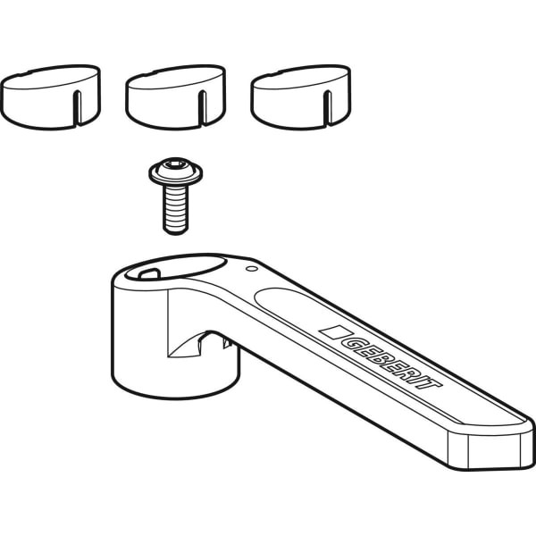 Geberit Set Betätigungshebel zu Kugelhahn DN 25-32