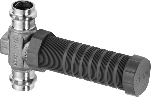 Viega UP-Geradsitzventil mit SC Easytop 2235.2 in 15mm Siliziumbronze
